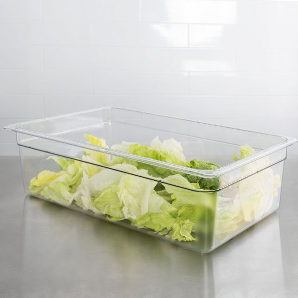 Camwear Clear Polycarbonate Food Pan GN 1/1