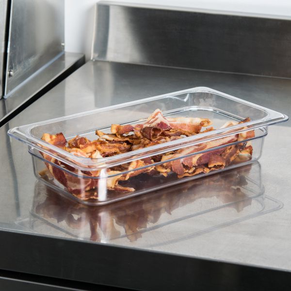 Camwear Clear Polycarbonate Food Pan GN 1/3 