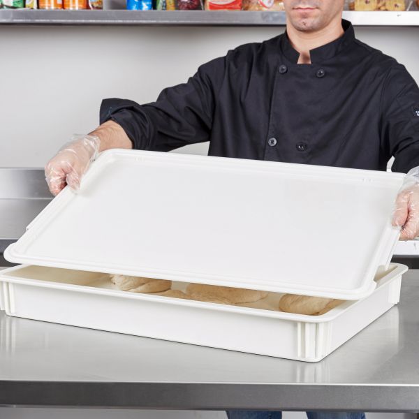  White Pizza Dough Proofing Box Lid